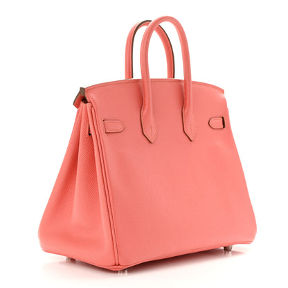 Hermes Epsom Birkin 25 Flamingo 3 of 11