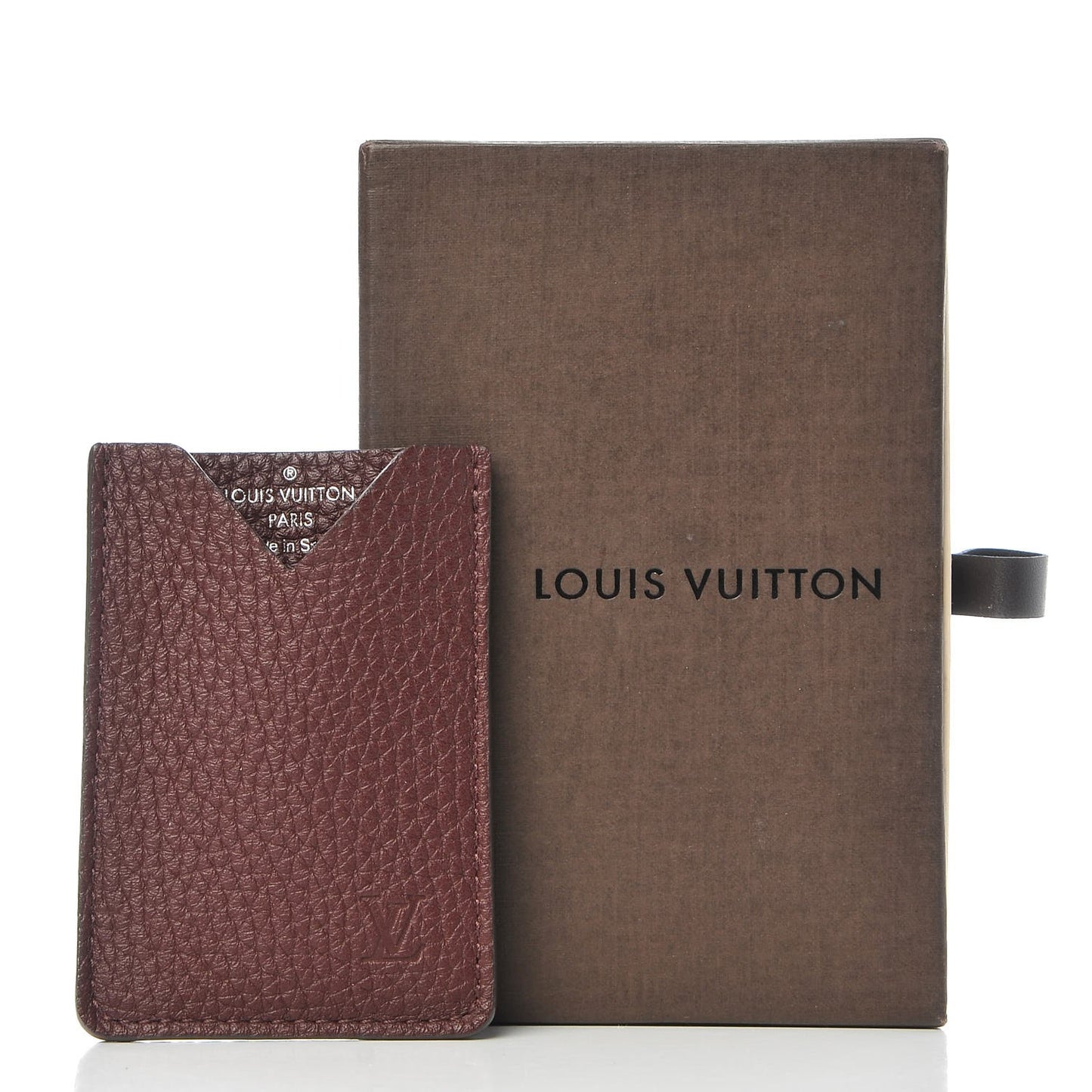 Taurillon Card Holder Bordeaux