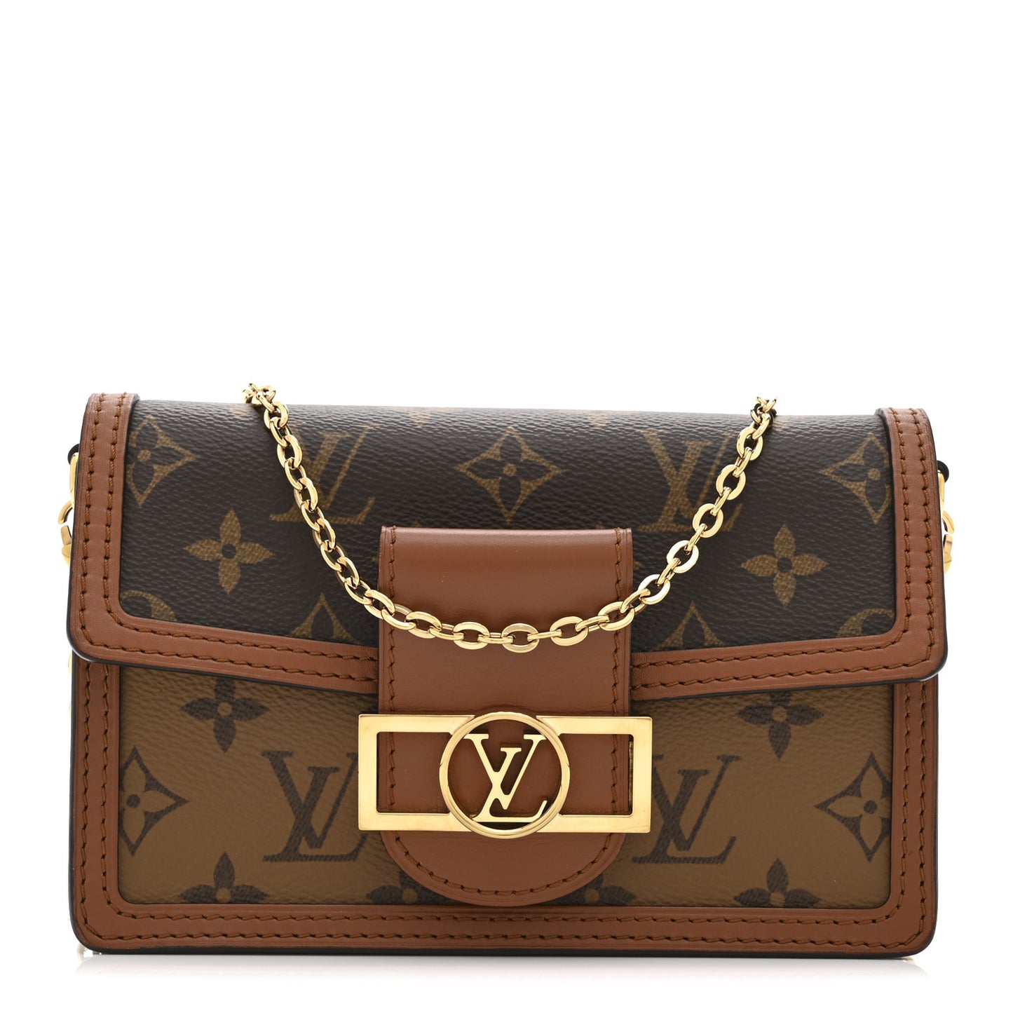 Reverse Monogram Dauphine Chain Wallet