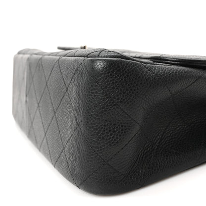 Chanel Caviar Quilted Jumbo Double Flap Black 10 of 10