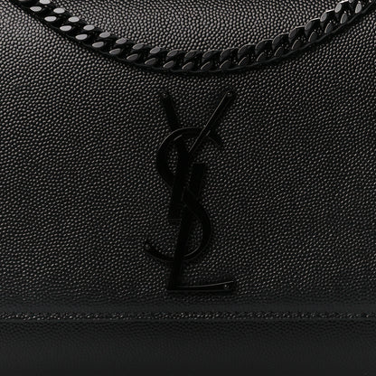 Saint Laurent Grain De Poudre Medium Classic Monogram Monochrome Kate Satchel Black 9 of 12