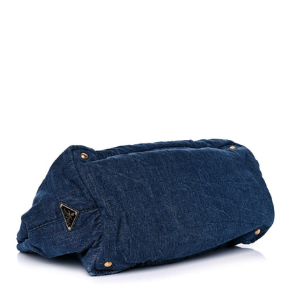 Prada Denim Logo Tote Avio 4 of 10