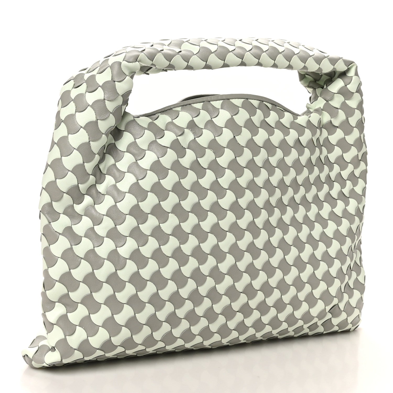 Bottega Veneta Calfskin Intrecciato Small Hop Agate Glacier 3 of 9