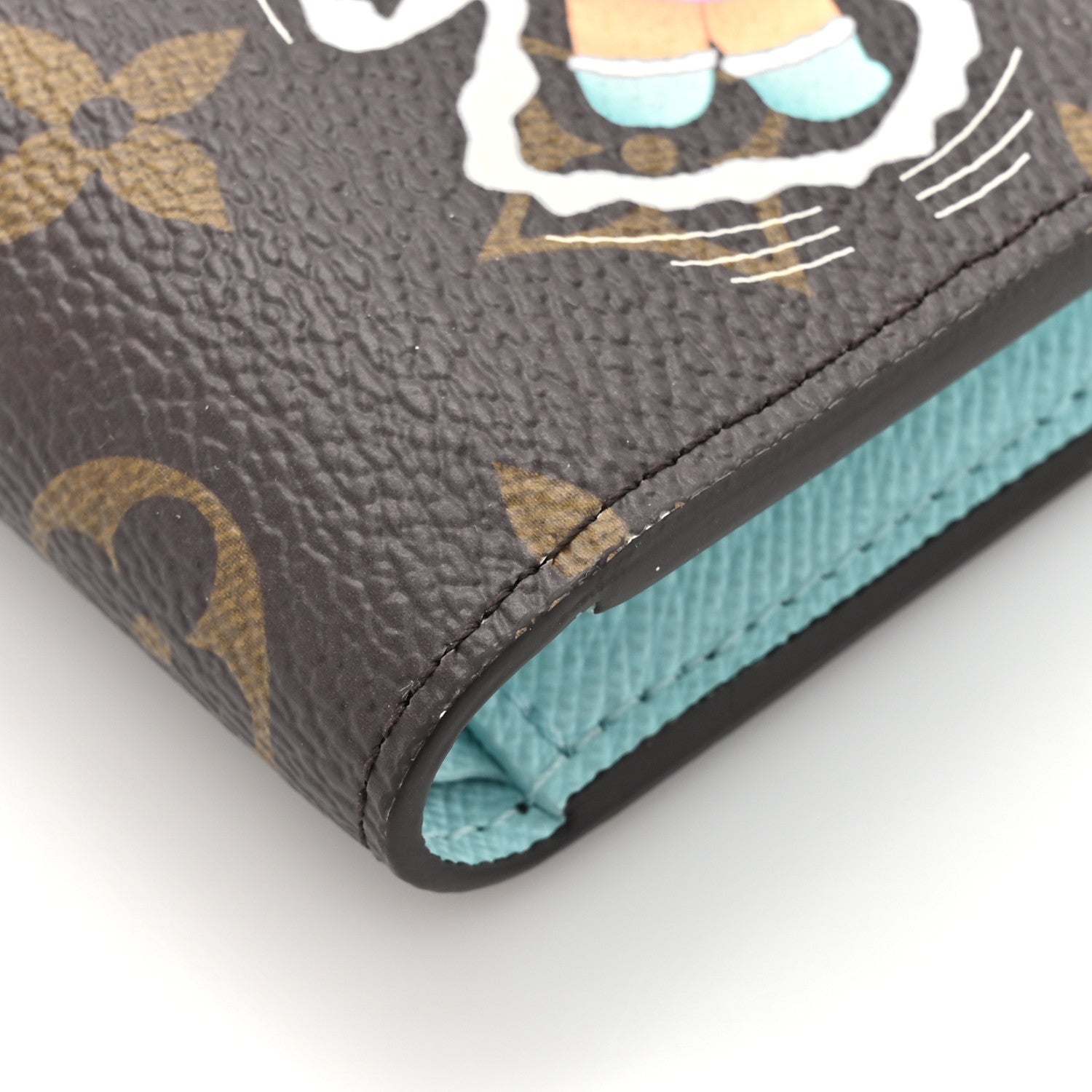 Louis Vuitton Monogram Snow Show Lisa Wallet Azur Frost 8 of 10