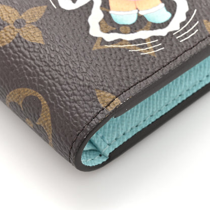 Louis Vuitton Monogram Snow Show Lisa Wallet Azur Frost 8 of 10