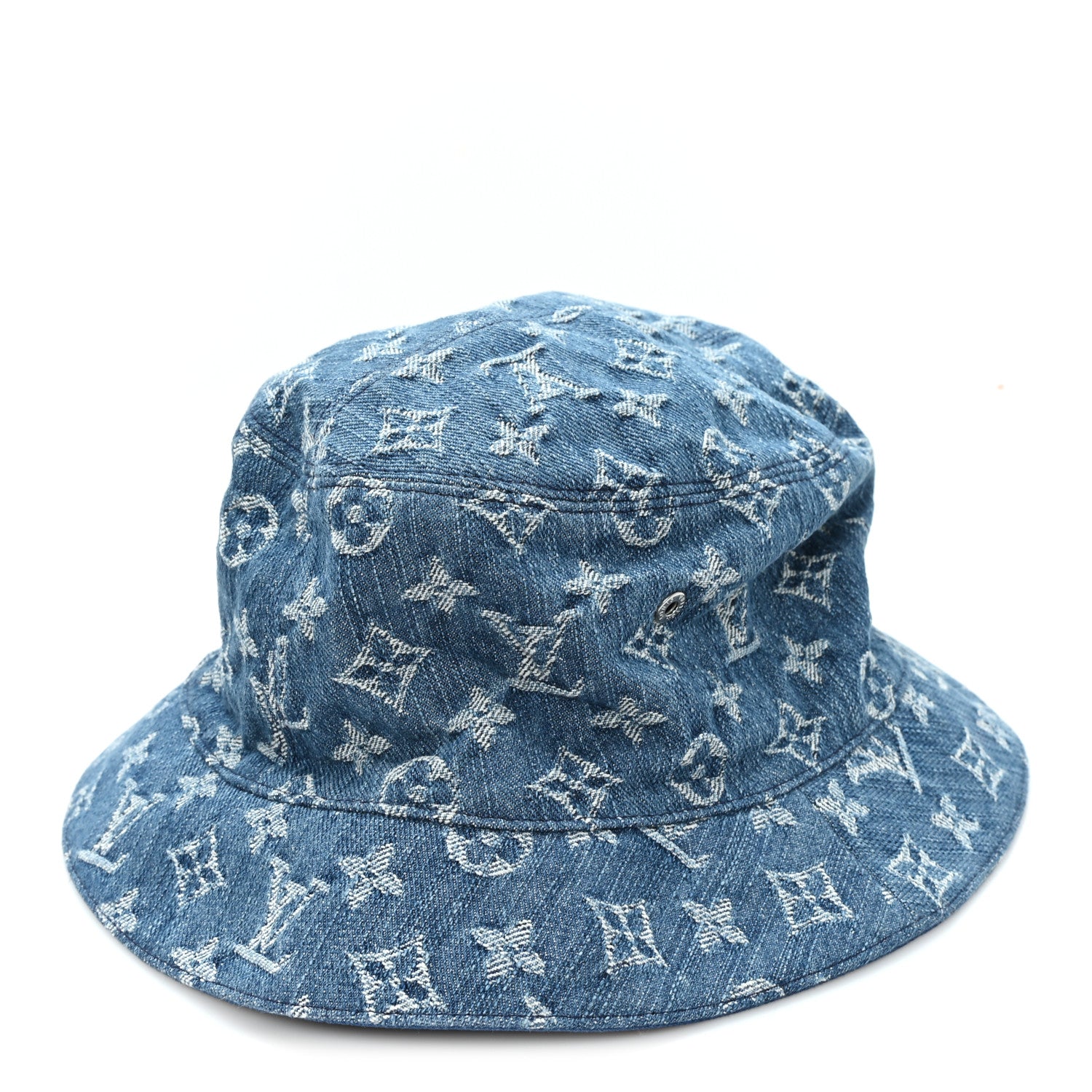 Louis Vuitton Monogram Denim Transformable Bob Bucket Hat 60 Black 1 of 13