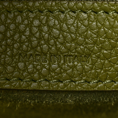 Celine Drummed Calfskin Micro Luggage Light Khaki 7 of 15