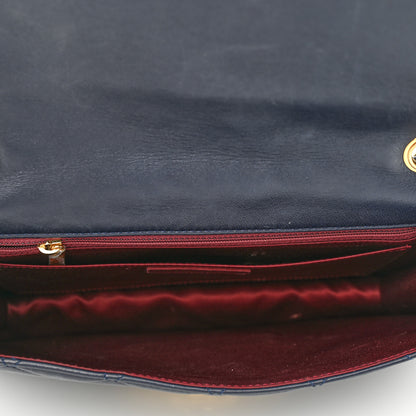 Chanel Lambskin Quilted Large Golden Class Flap Navy 5 of 12