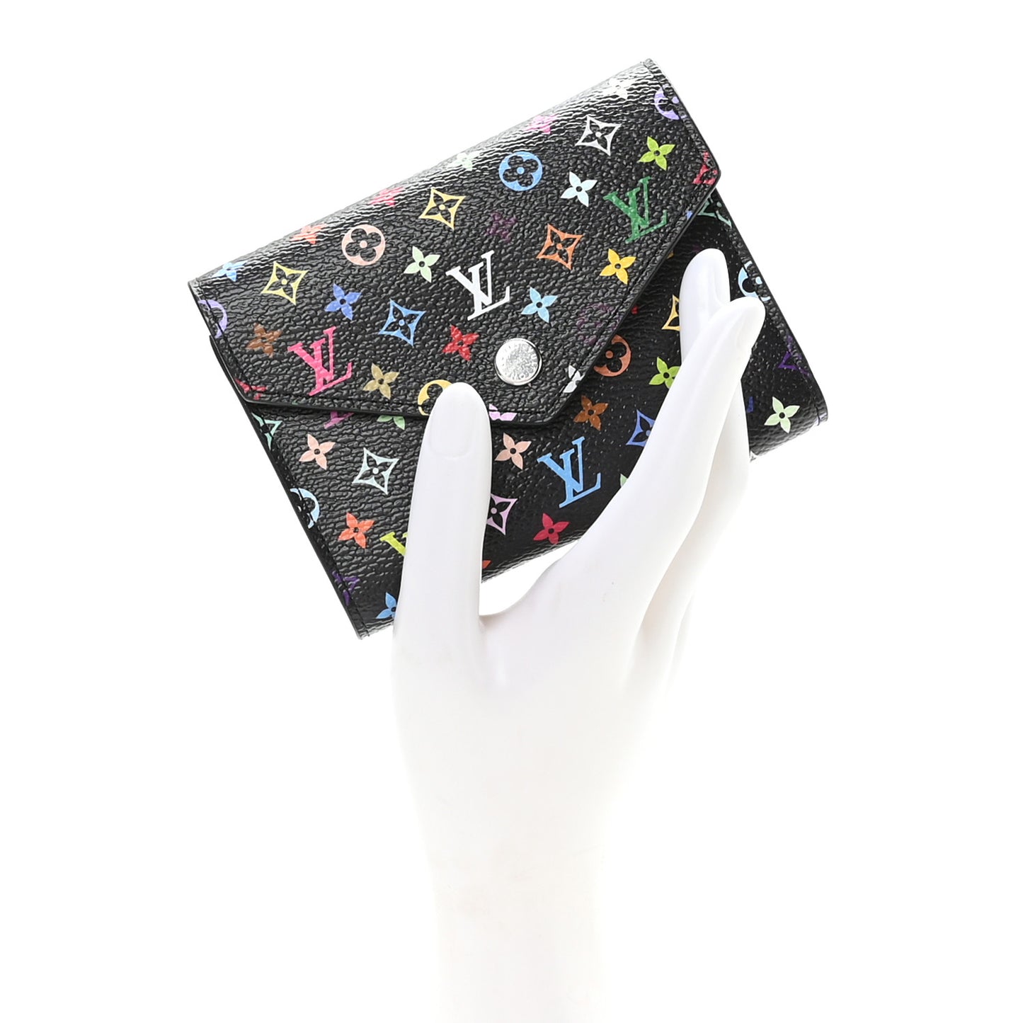 LV x TM Monogram Multicolor Victorine Wallet Black