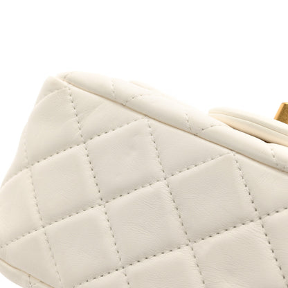 Chanel Lambskin Quilted Mini Pearl Crush Flap White 12 of 12