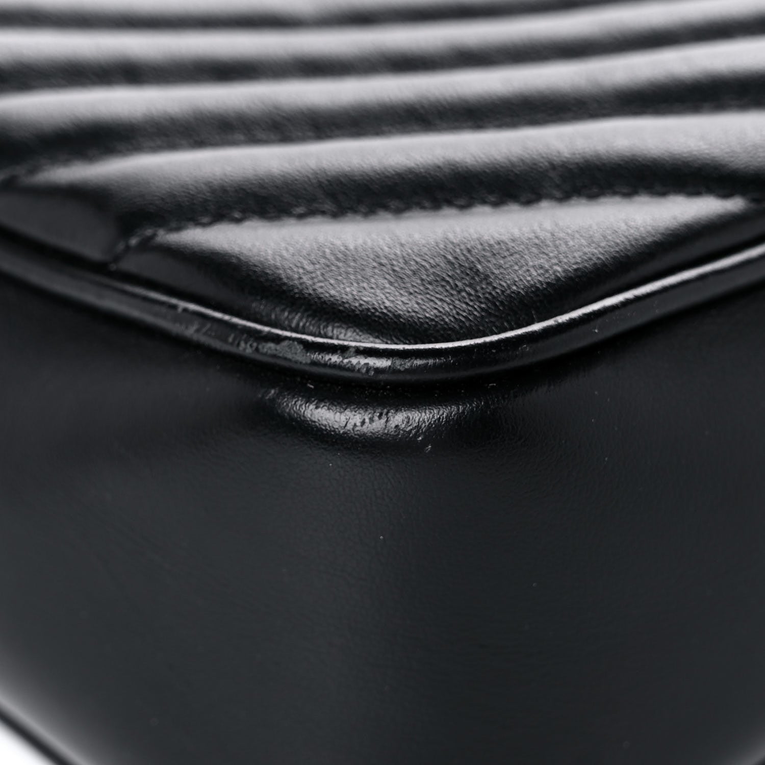 Saint Laurent Calfskin Matelasse Monogram Lou Camera Bag Black 8 of 16