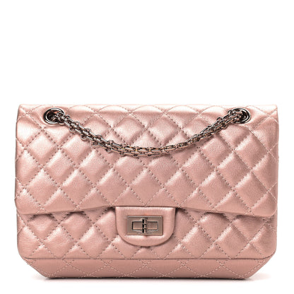 Chanel Metallic Grained Calfskin Quilted 2.55 Reissue 225 Flap Copper Pink 1 of 8