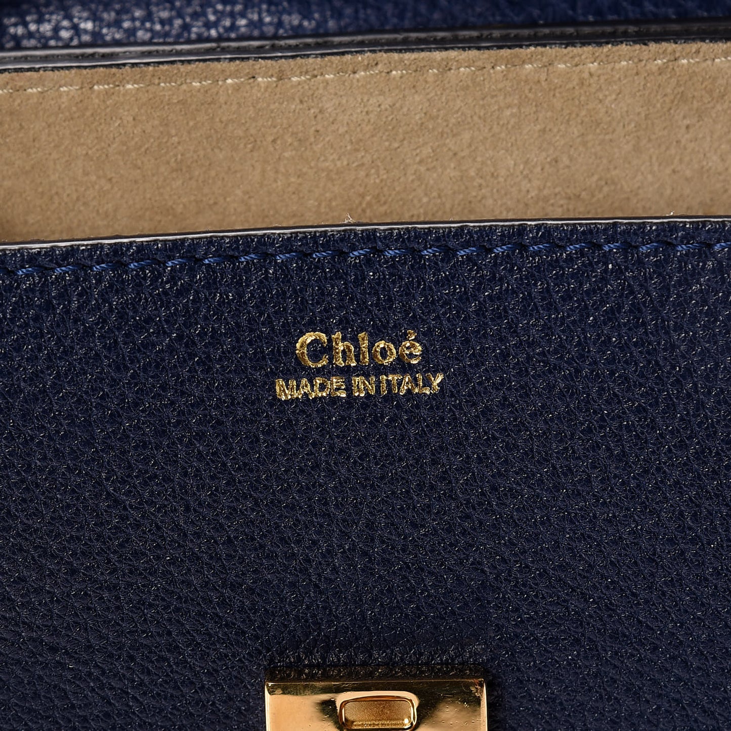 Grained Lambskin Mini Drew Shoulder Bag Royal Navy