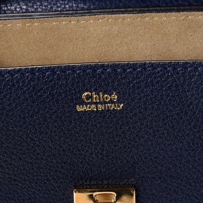 Chloe Grained Lambskin Mini Drew Shoulder Bag Royal Navy 10 of 10