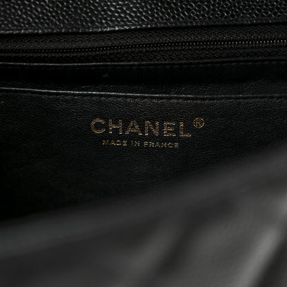 Chanel Caviar Quilted Jumbo Single Flap Black 6 of 12