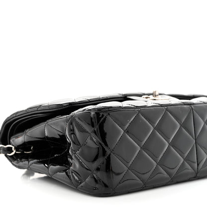 Chanel Patent Quilted Jumbo Double Flap Black 9 of 11