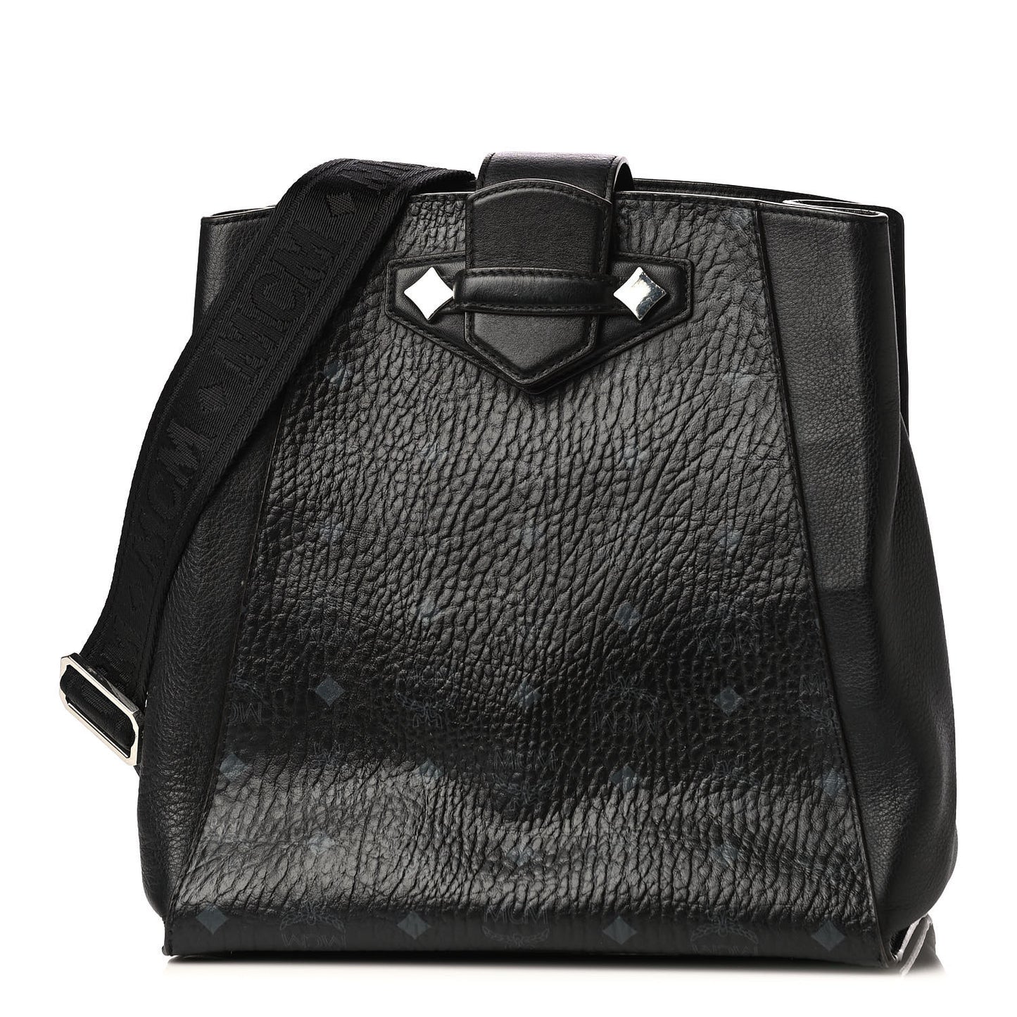 Visetos Open Top Tote Crossbody Black