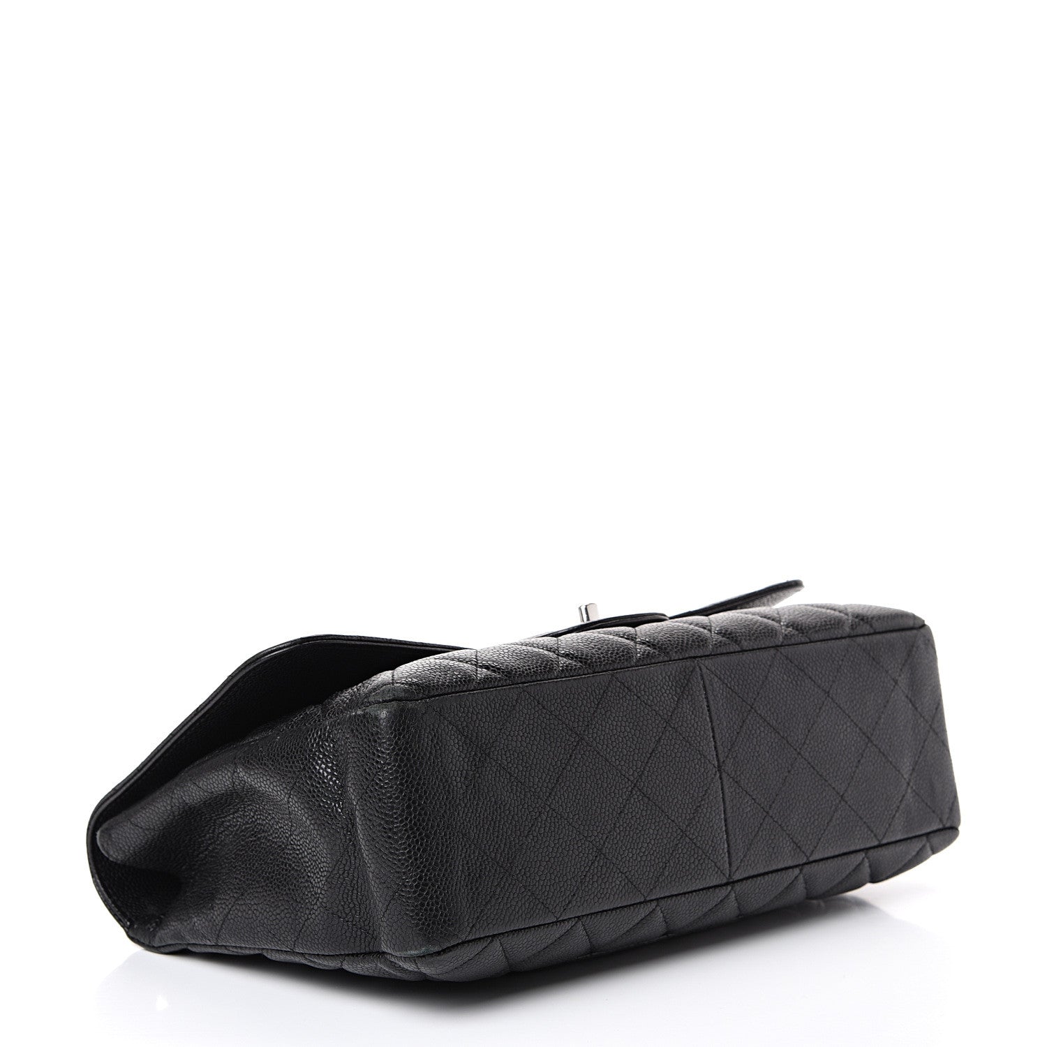 Chanel Caviar Quilted Jumbo Single Flap Black 3 of 21
