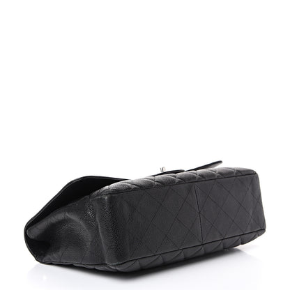 Chanel Caviar Quilted Jumbo Single Flap Black 3 of 21