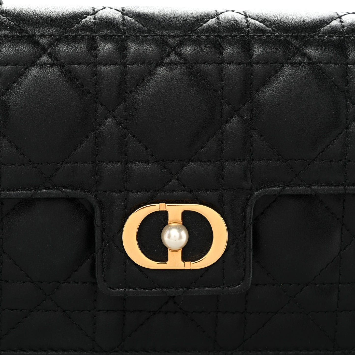 Lambskin Cannage Jolie Mini Bag Black