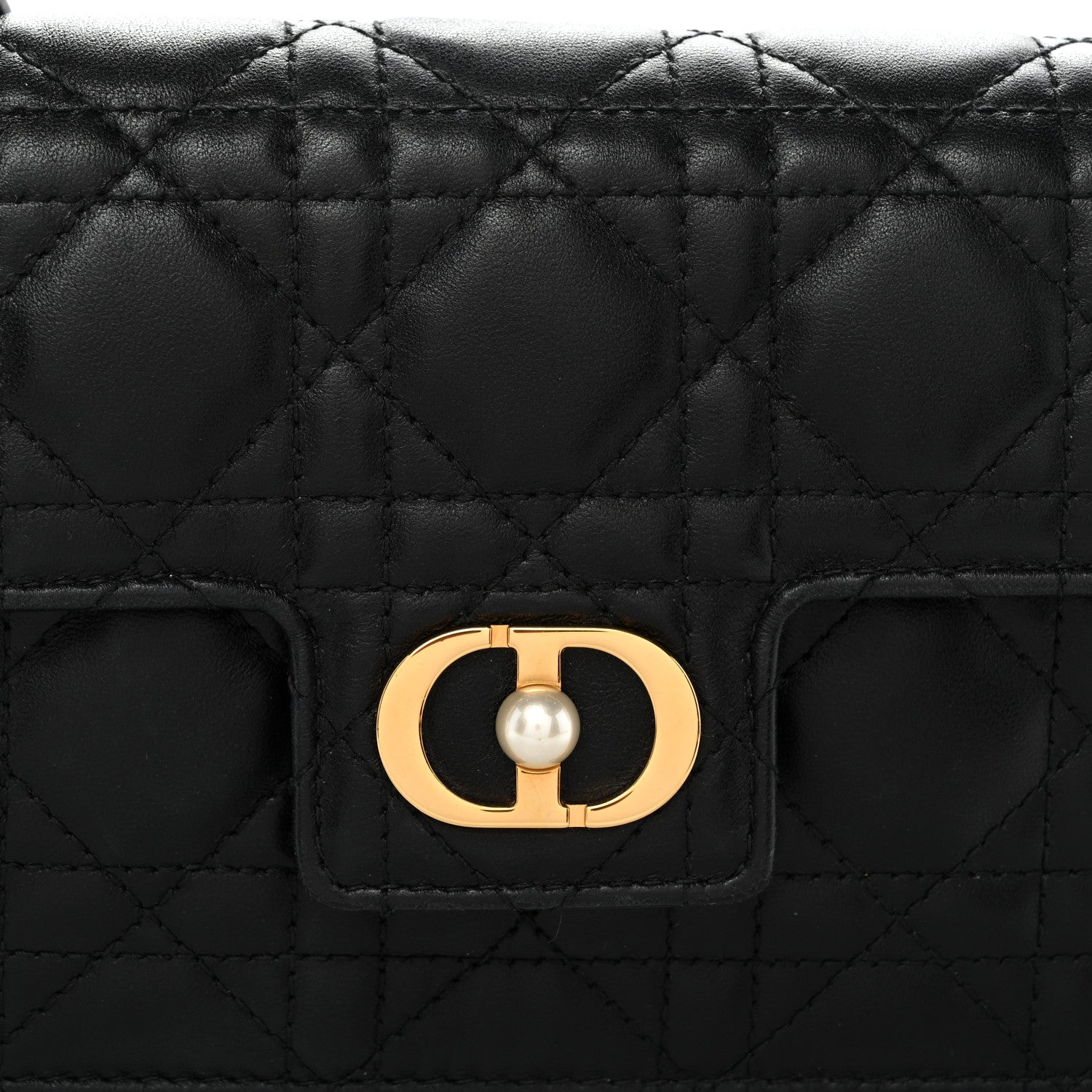 Christian Dior Lambskin Cannage Jolie Mini Bag Black 8 of 10
