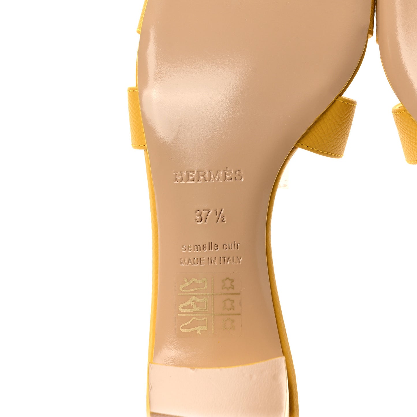 Epsom Oasis Sandals 37.5 Jaune Sable