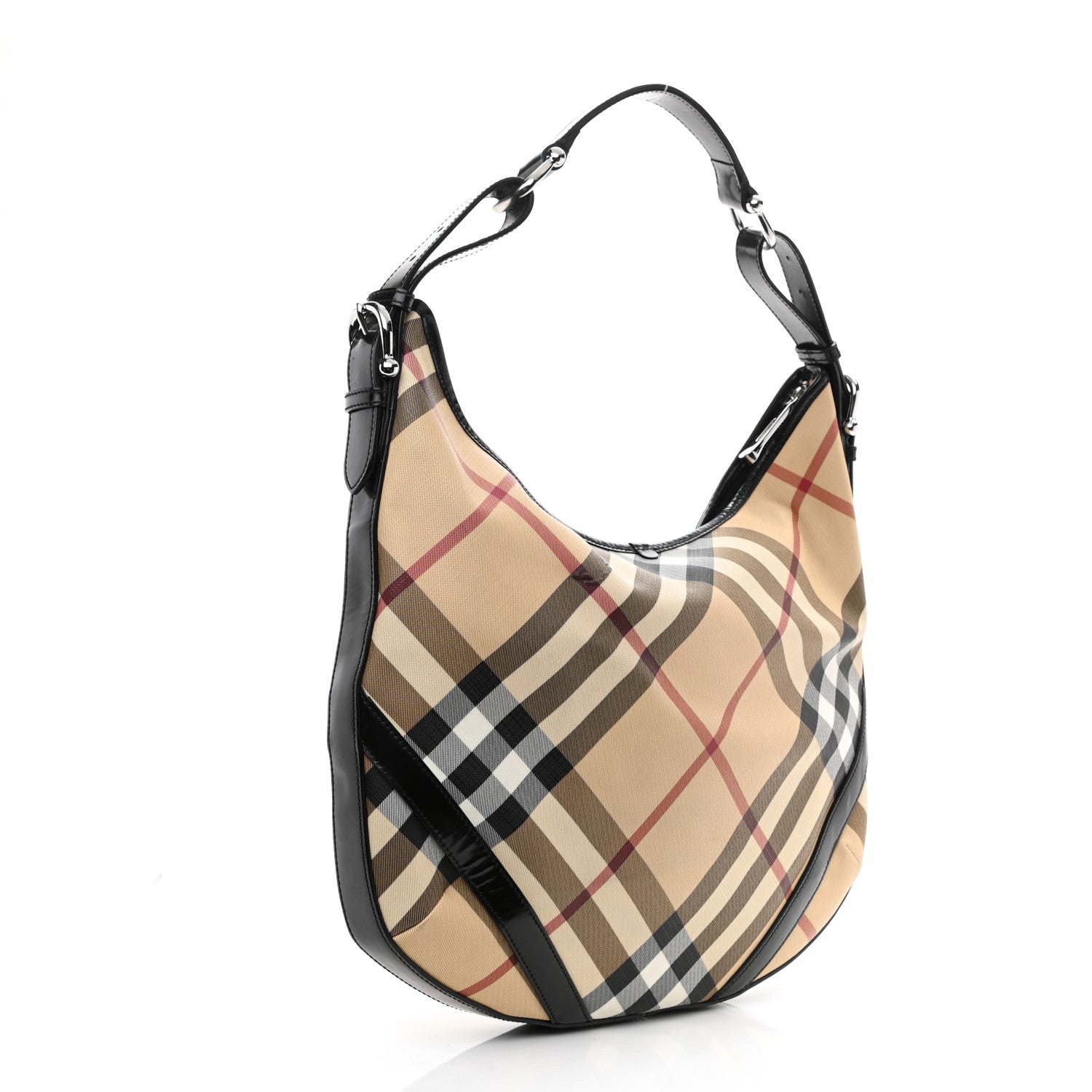 Burberry Supernova Check Large Larkin Hobo Black 3 of 10