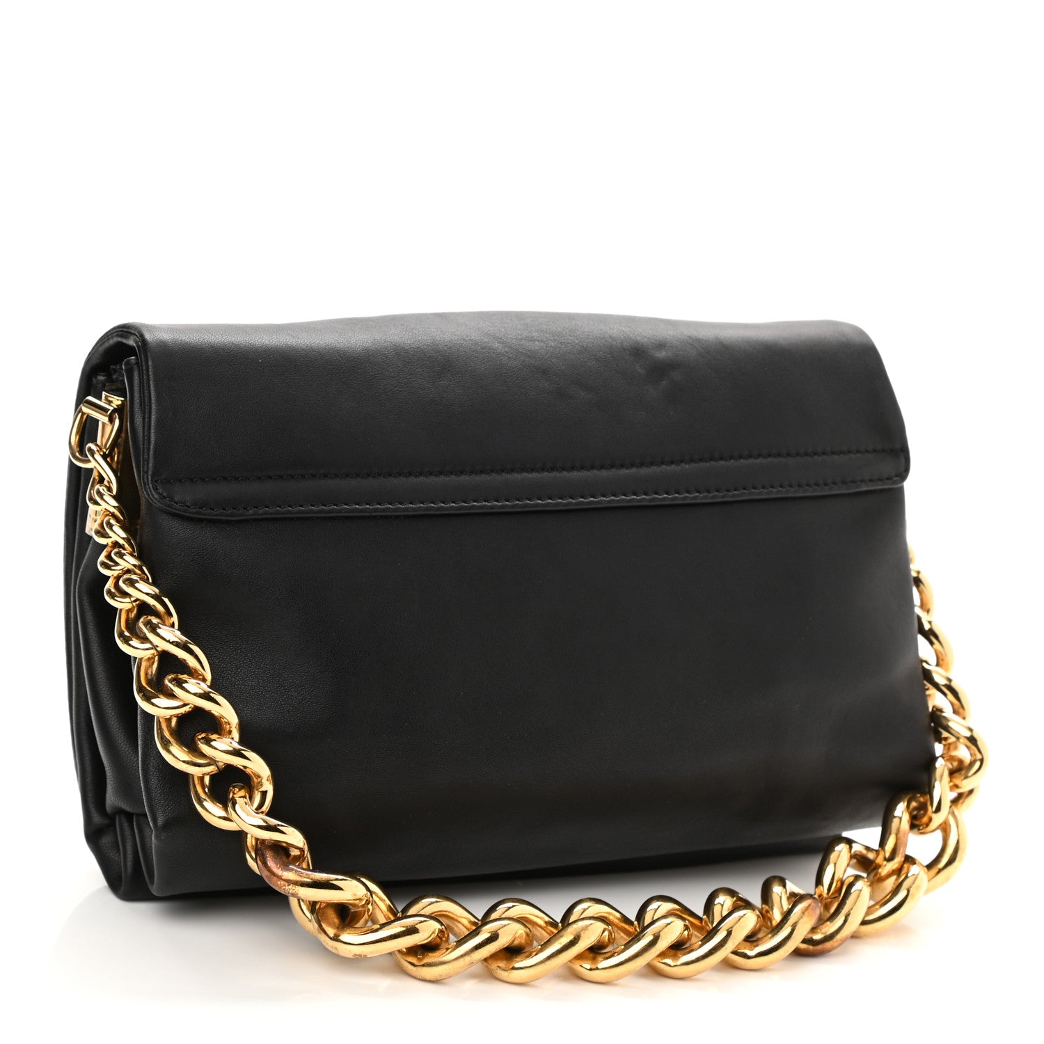 Versace Nappa Palazzo Sultan Shoulder Bag Black 3 of 7