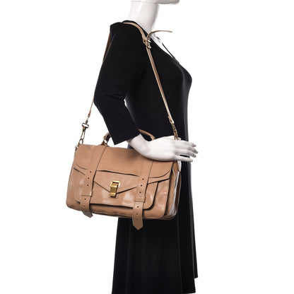 Proenza Schouler Lambskin PS1 Medium Satchel Stone 2 of 13