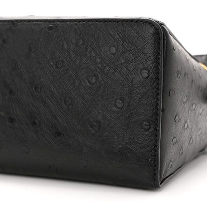 Loro Piana Ostrich Extra Bag L27 Black 9 of 10