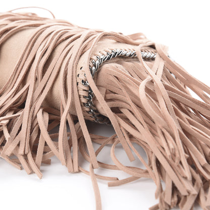 Stella McCartney Shaggy Deer Fringe Tiny Falabella Tote Powder 6 of 8