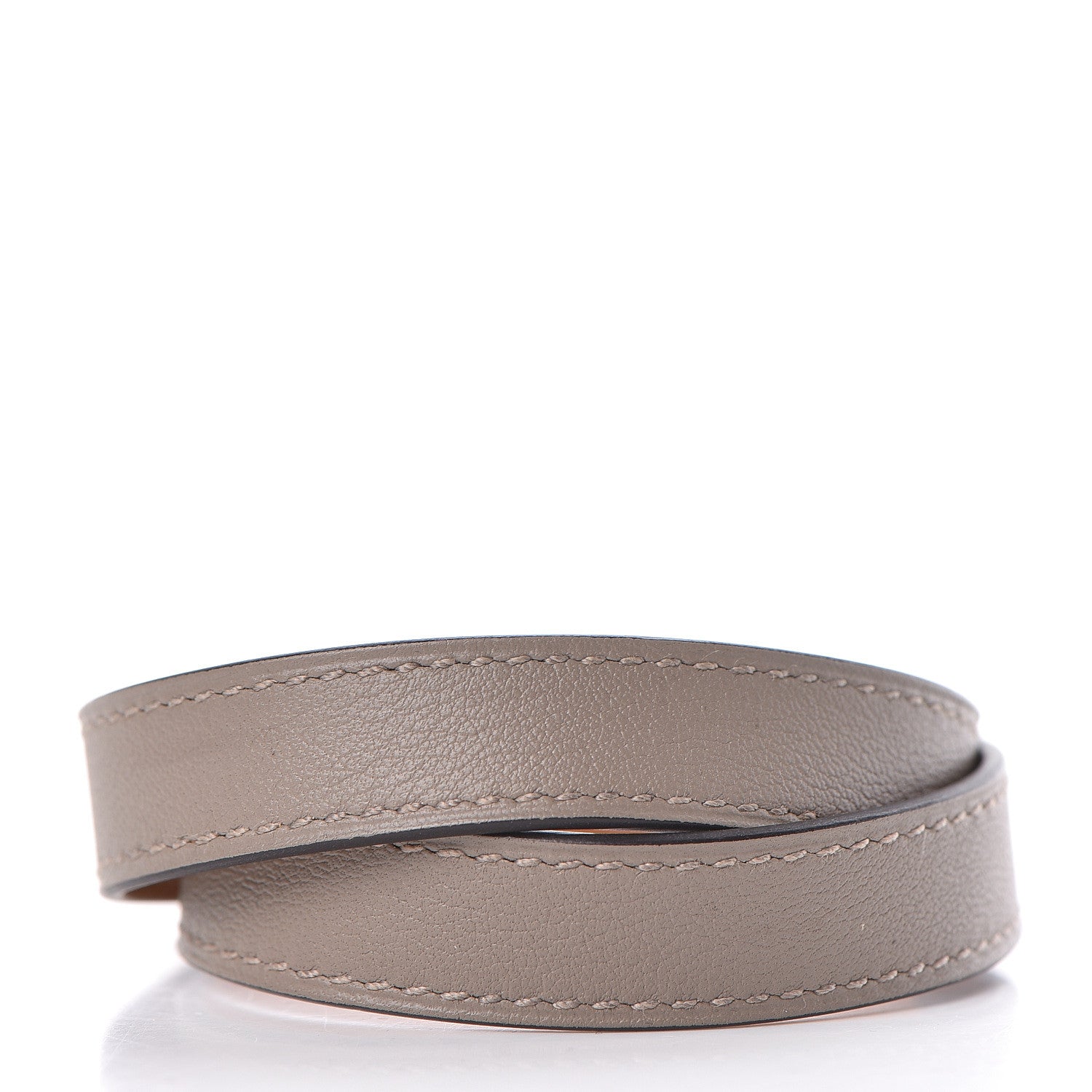 Hermes Box Kelly Double Tour Bracelet T3 Gris Tourterelle 3 of 5