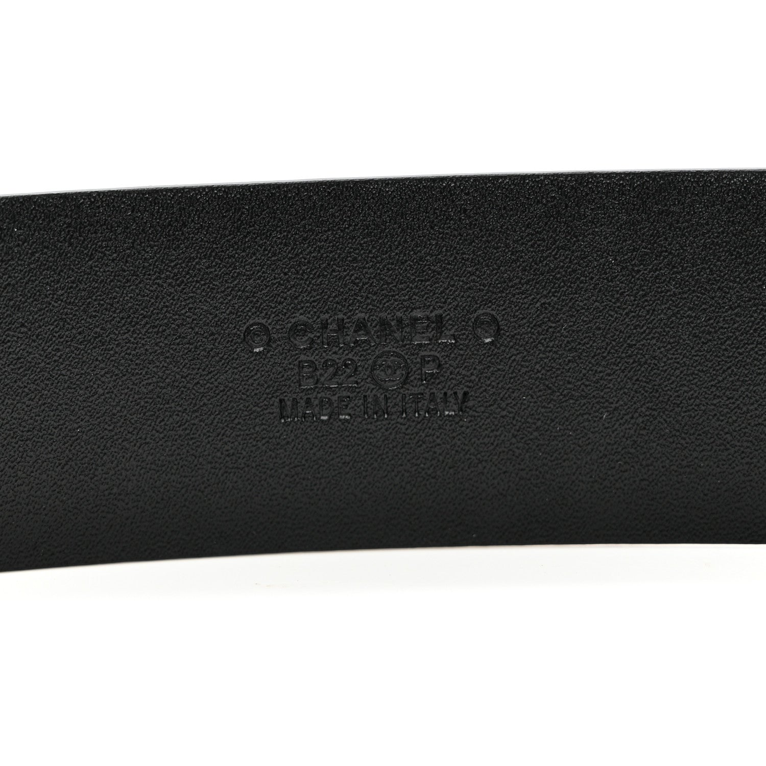 Chanel Calfskin Lambskin CC Chain Belt 85 34 Black Gold 3 of 7