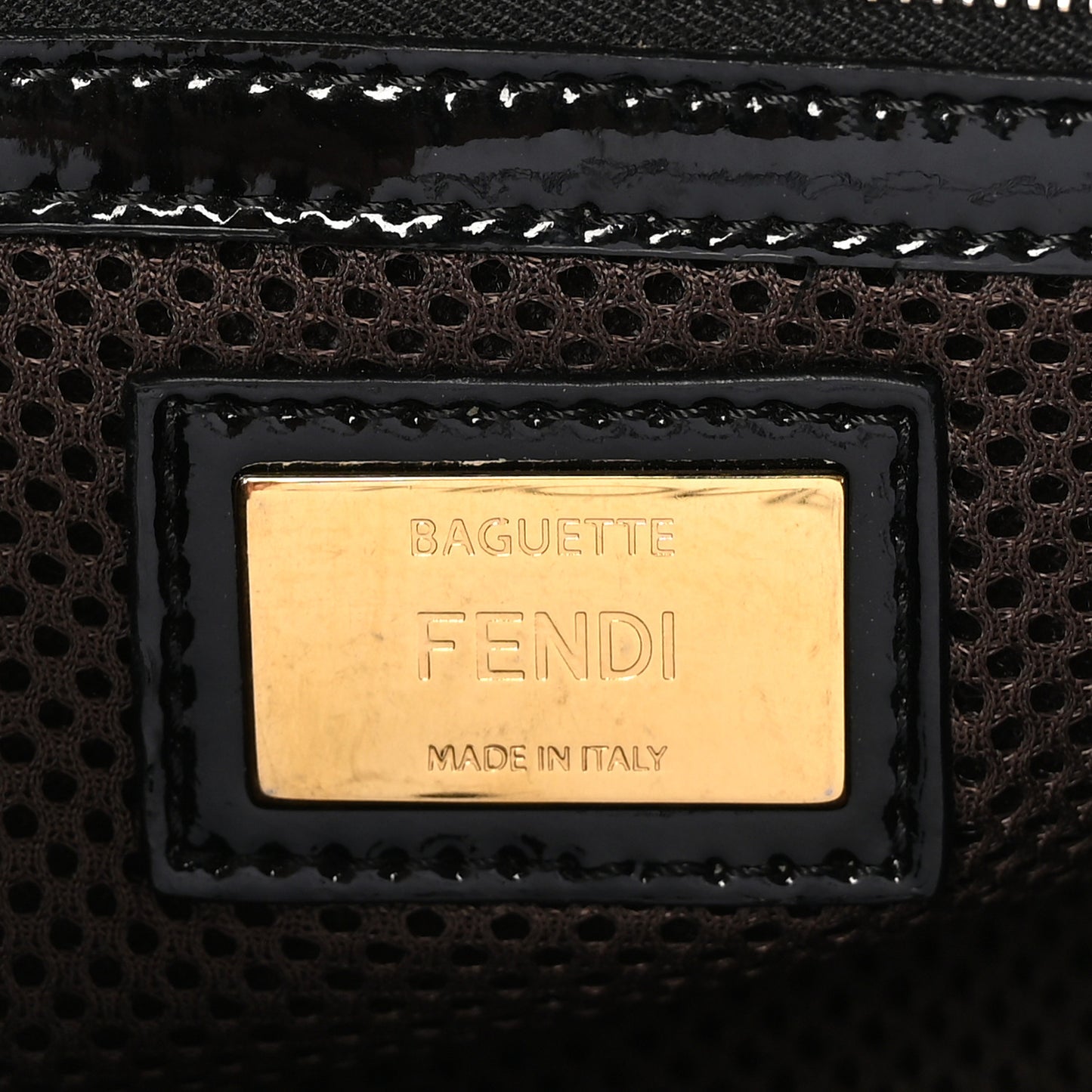 Patent FF 1974 Embossed Baguette Black