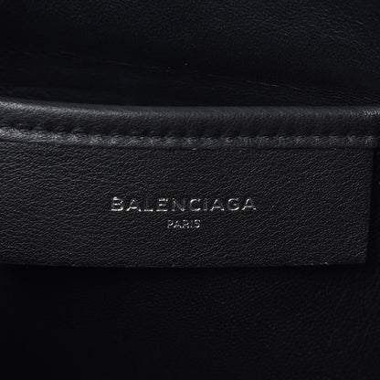 Balenciaga Smooth Calfskin Logo Large Everyday Shopping Pouch Black 6 of 8