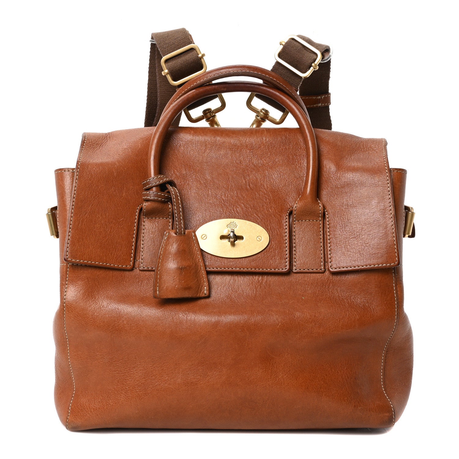 Mulberry Natural Leather Cara Delevingne Convertible Backpack Brown 1 of 9