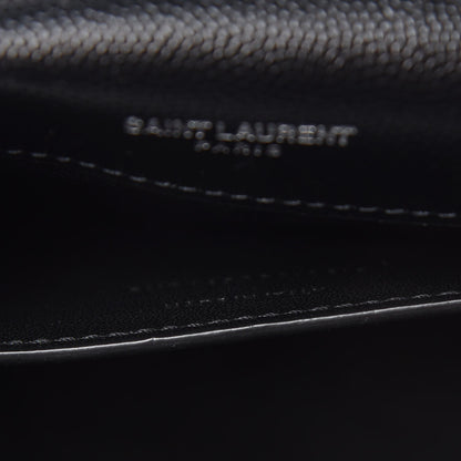 Saint Laurent Grain De Poudre Small Monogram Kate Satchel Black 8 of 8