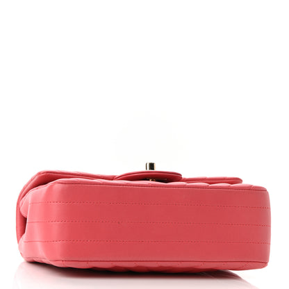 Chanel Lambskin Chevron Quilted Mini Rectangular Flap Pink 4 of 10