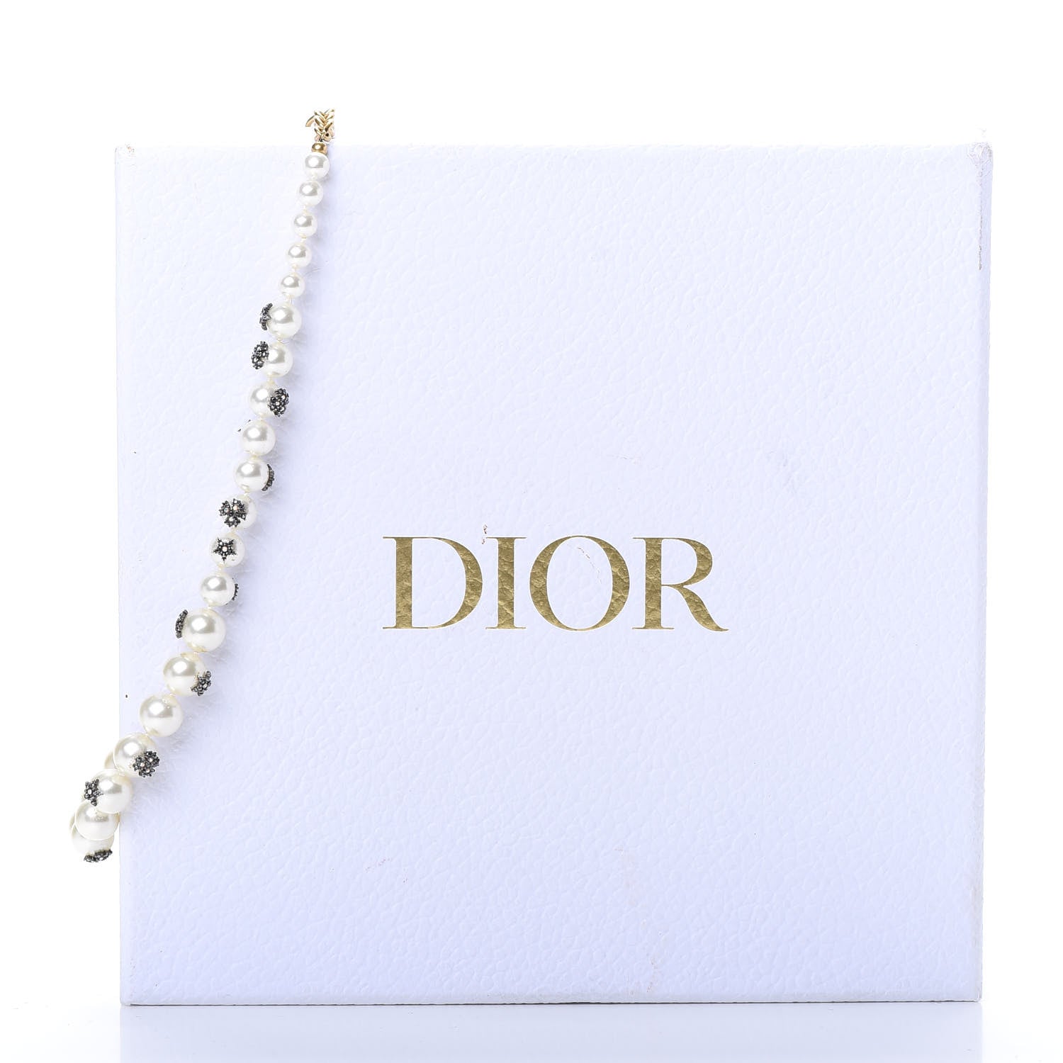 Christian Dior Pearl Crystal Star Mise En Dior Tribal Necklace 5 of 5