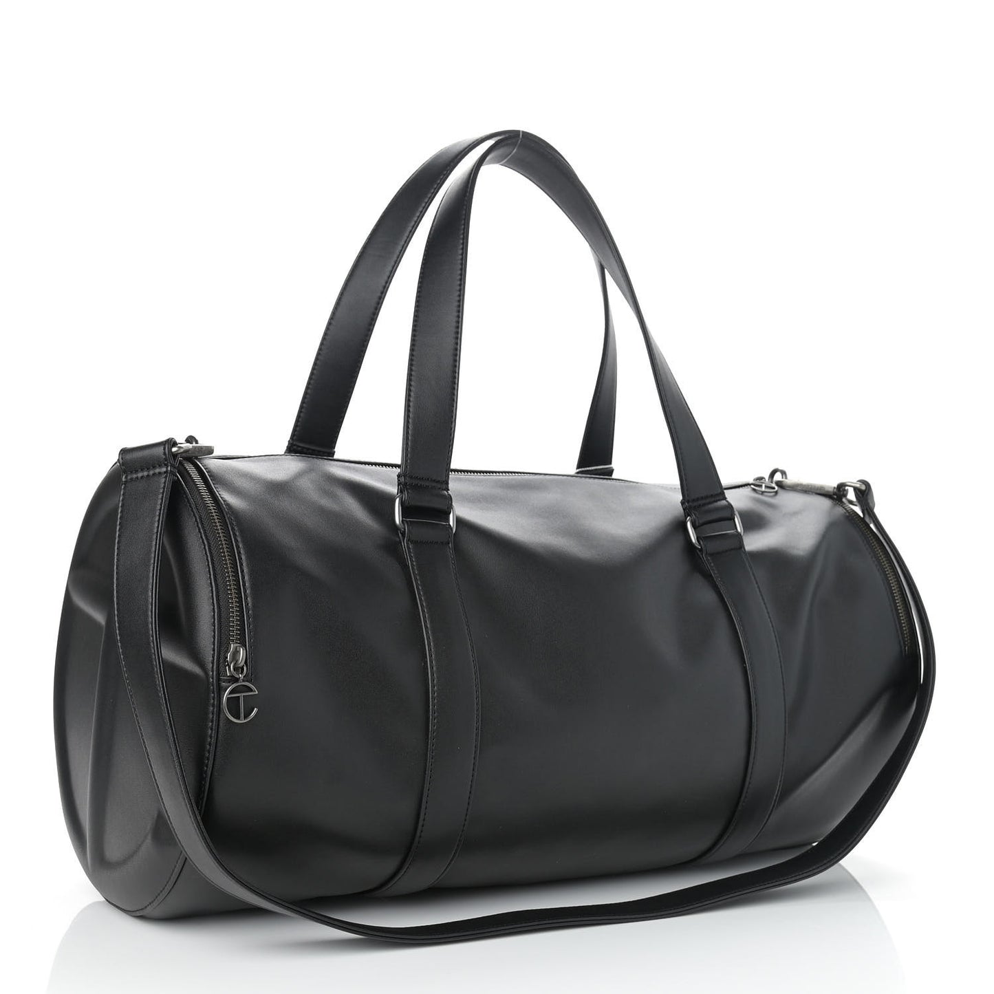 Vegan Leather Large Duffle Black
