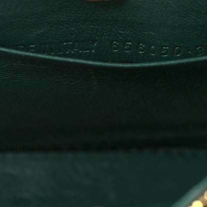 Balenciaga Shiny Calfskin Crocodile Embossed Hourglass Chain Bag Forest Green 5 of 7