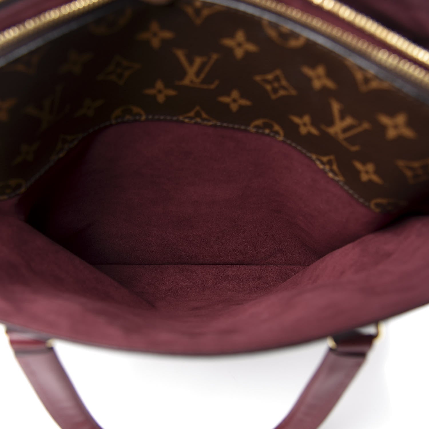 Louis Vuitton Monogram Flower Zipped Tote MM Bordeaux 8 of 12