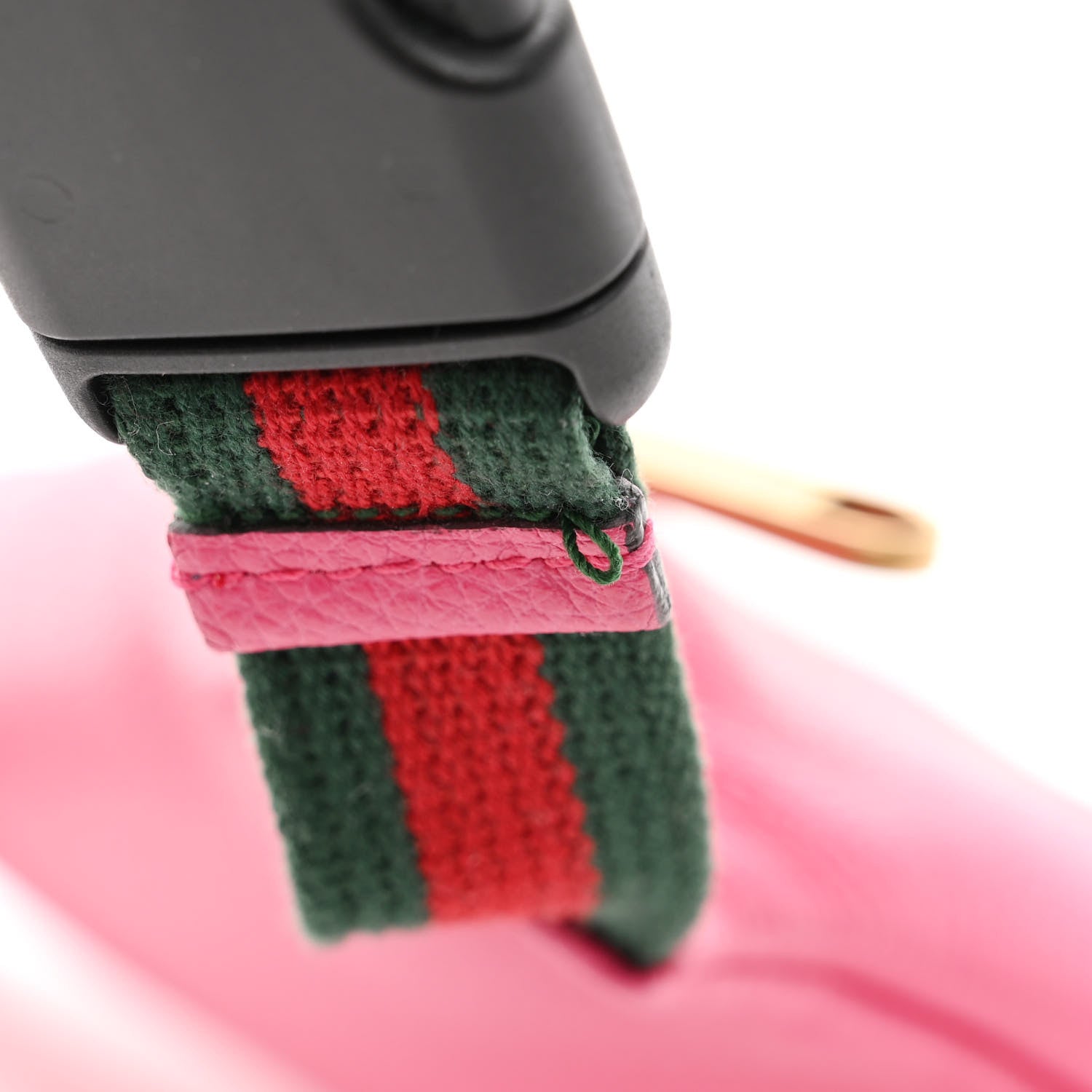 Gucci Grained Calfskin Small Logo Belt Bag Box Pink Green 11 of 11