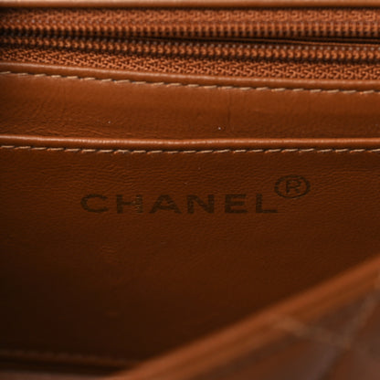 Chanel Lambskin Quilted Flap Bag Brown 5 of 8