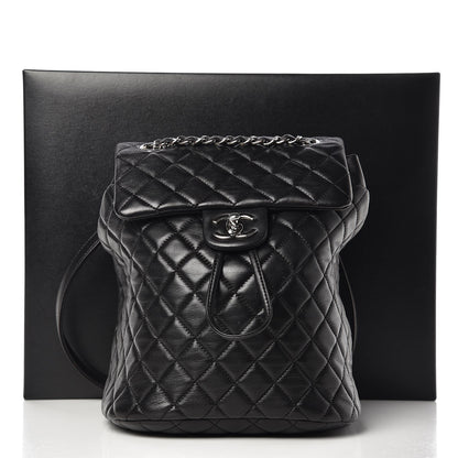 Chanel Lambskin Quilted Small Urban Spirit Backpack Black 11 of 11