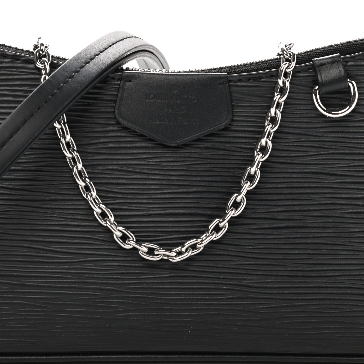 Louis Vuitton Epi Easy Pouch On Strap Black 7 of 9