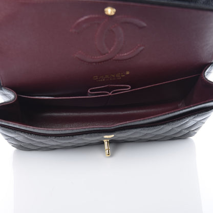 Chanel Caviar Quilted Medium Double Flap Black 8 of 12