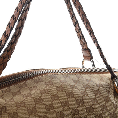 Gucci Monogram Large Bamboo Bar Tassel Shoulder Bag Brown 15 of 18