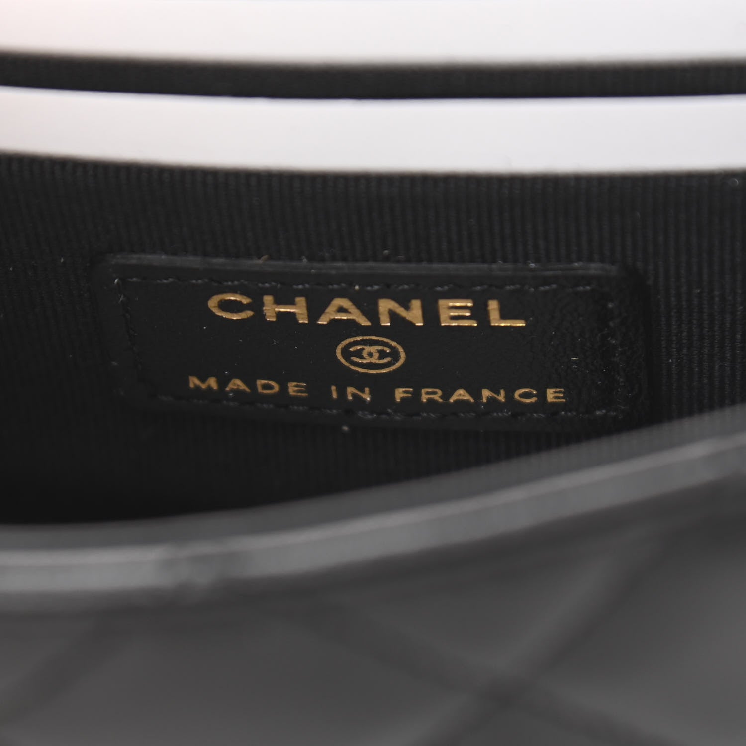 Chanel Lambskin Quilted Top Handle Flap Clutch With Chain Black 7 of 12