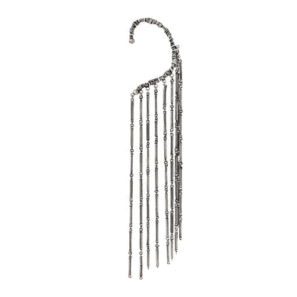 Saint Laurent Metal Chain Single Earring Silver 1 of 3